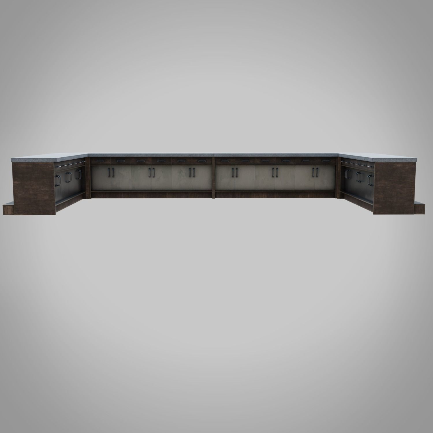 Bar table Low-poly 3D model_5