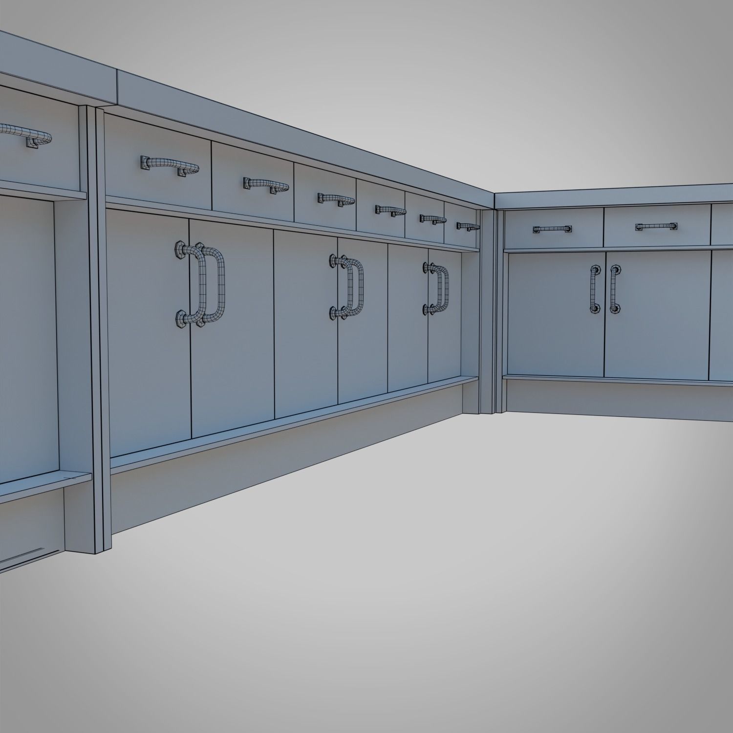 Bar table Low-poly 3D model_16