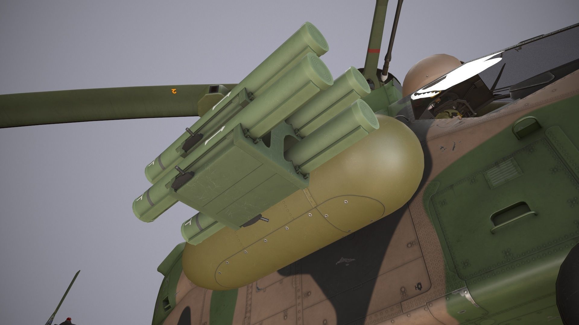  EC-665 Tiger ARH Australia Basic Animation Low-poly 3D model_25