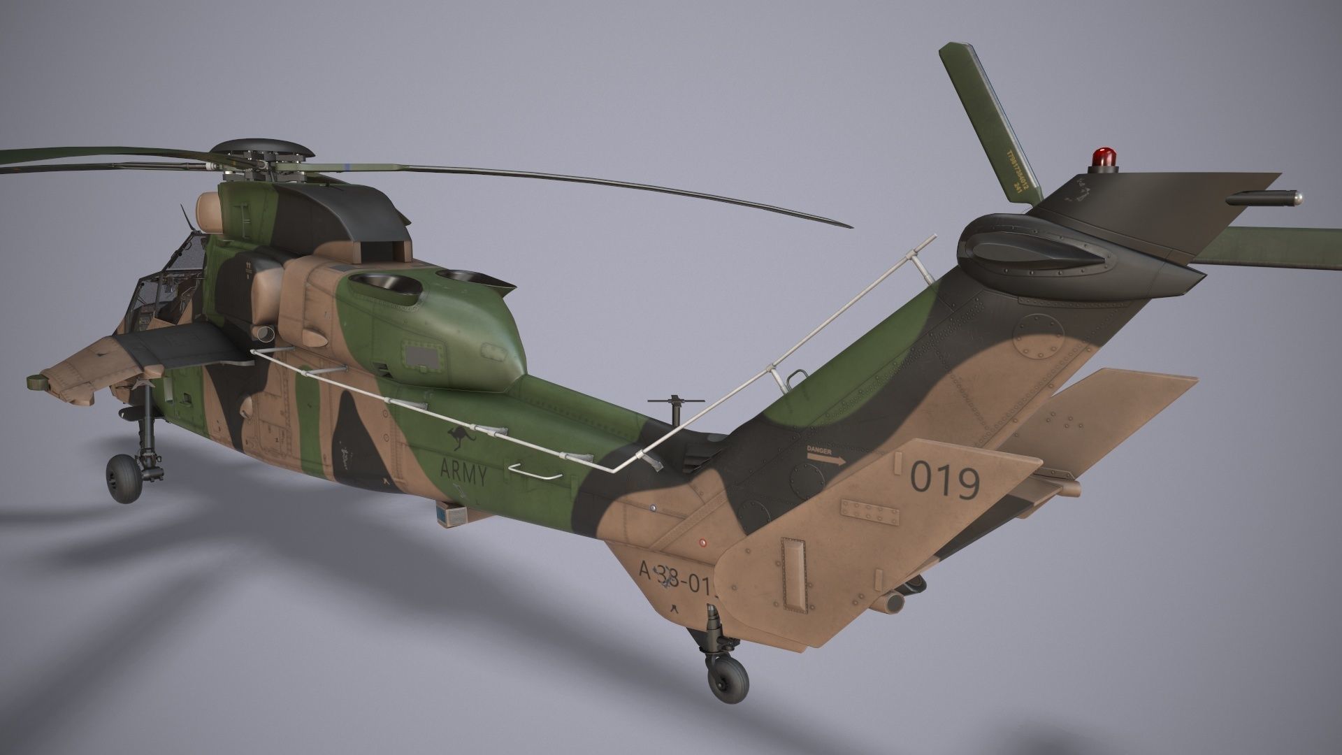  EC-665 Tiger ARH Australia Basic Animation Low-poly 3D model_5