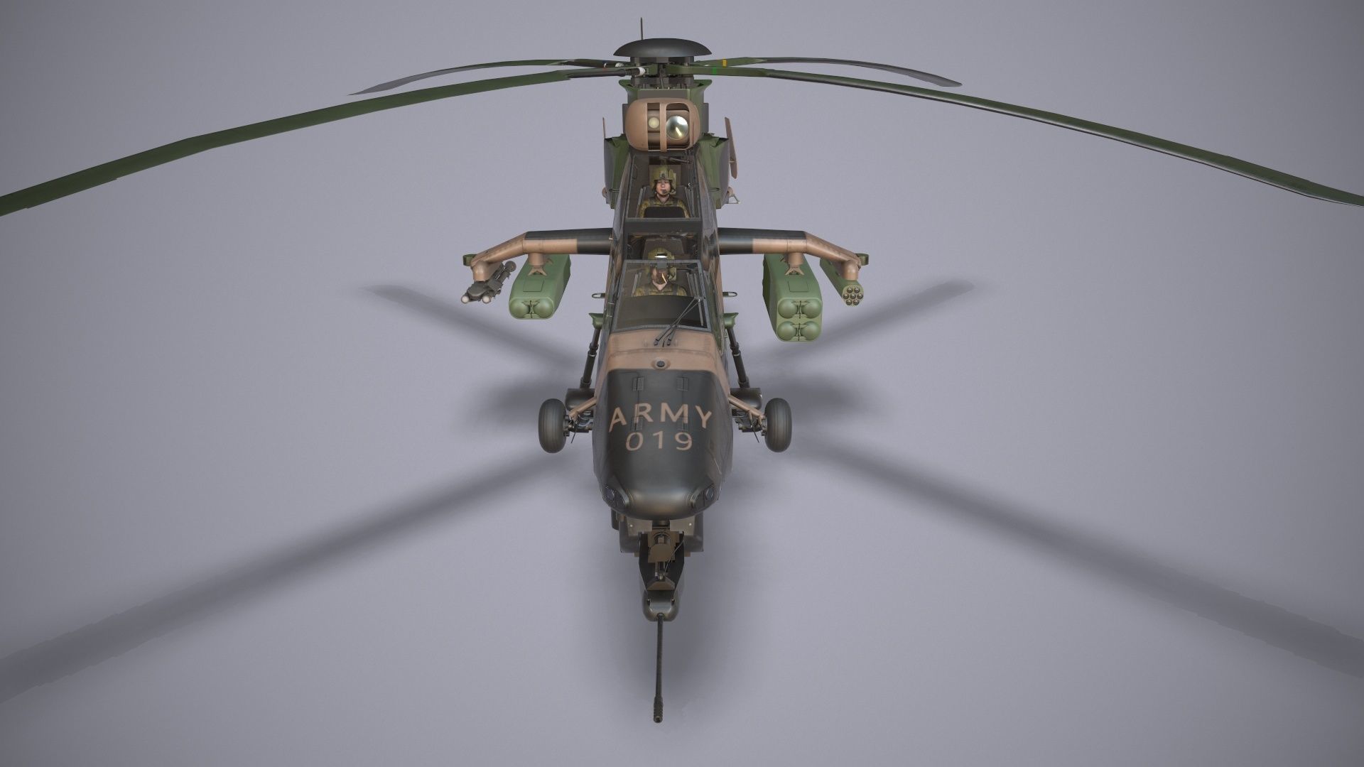  EC-665 Tiger ARH Australia Basic Animation Low-poly 3D model_19