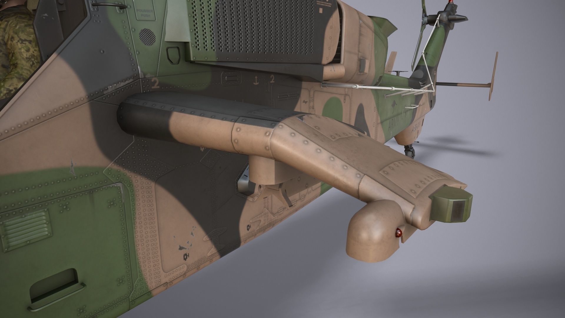  EC-665 Tiger ARH Australia Basic Animation Low-poly 3D model_11