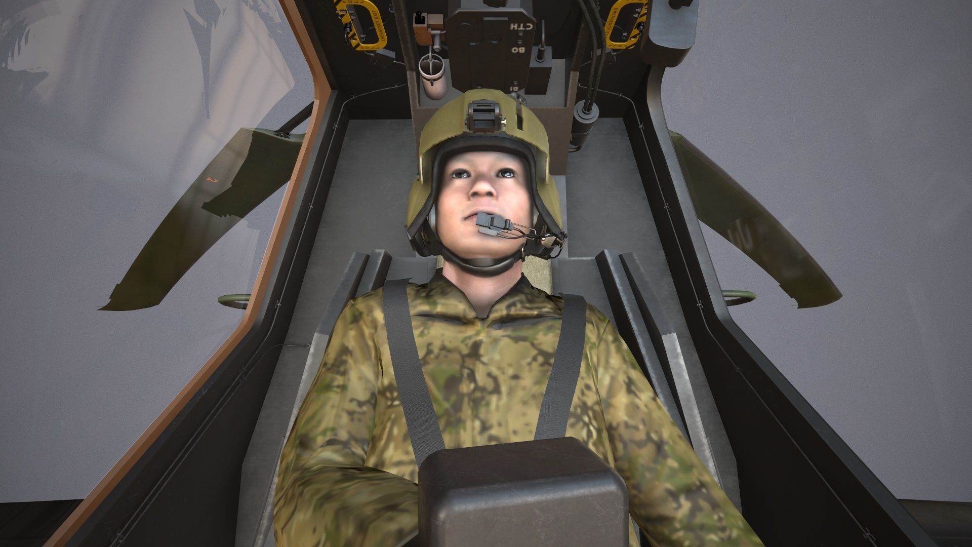  EC-665 Tiger ARH Australia Basic Animation Low-poly 3D model_30