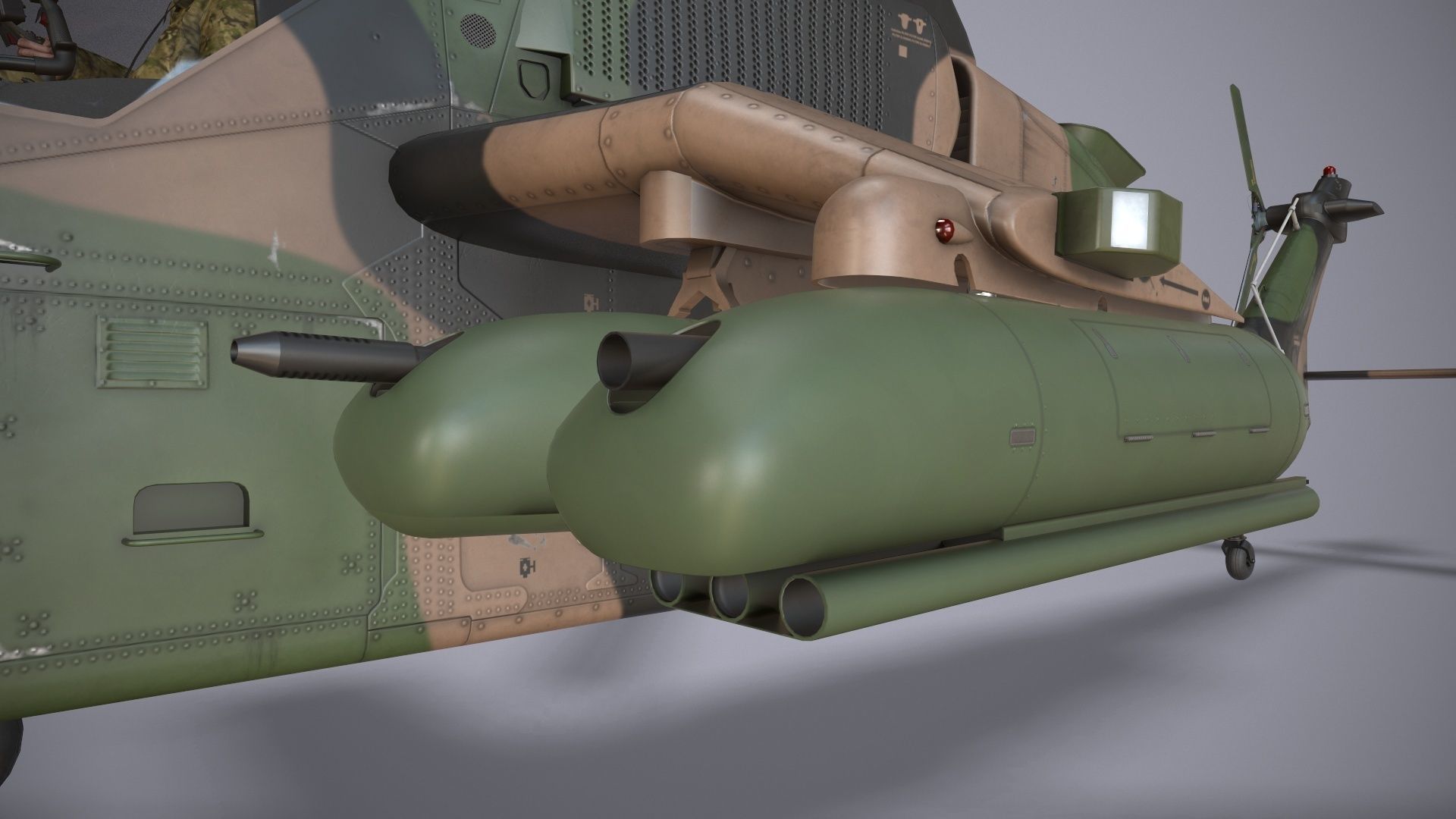  EC-665 Tiger ARH Australia Basic Animation Low-poly 3D model_21