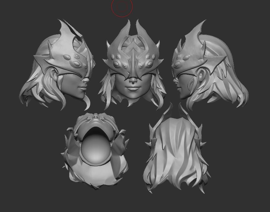 Arachne Headsculpt for Action Figures 3D print model_1