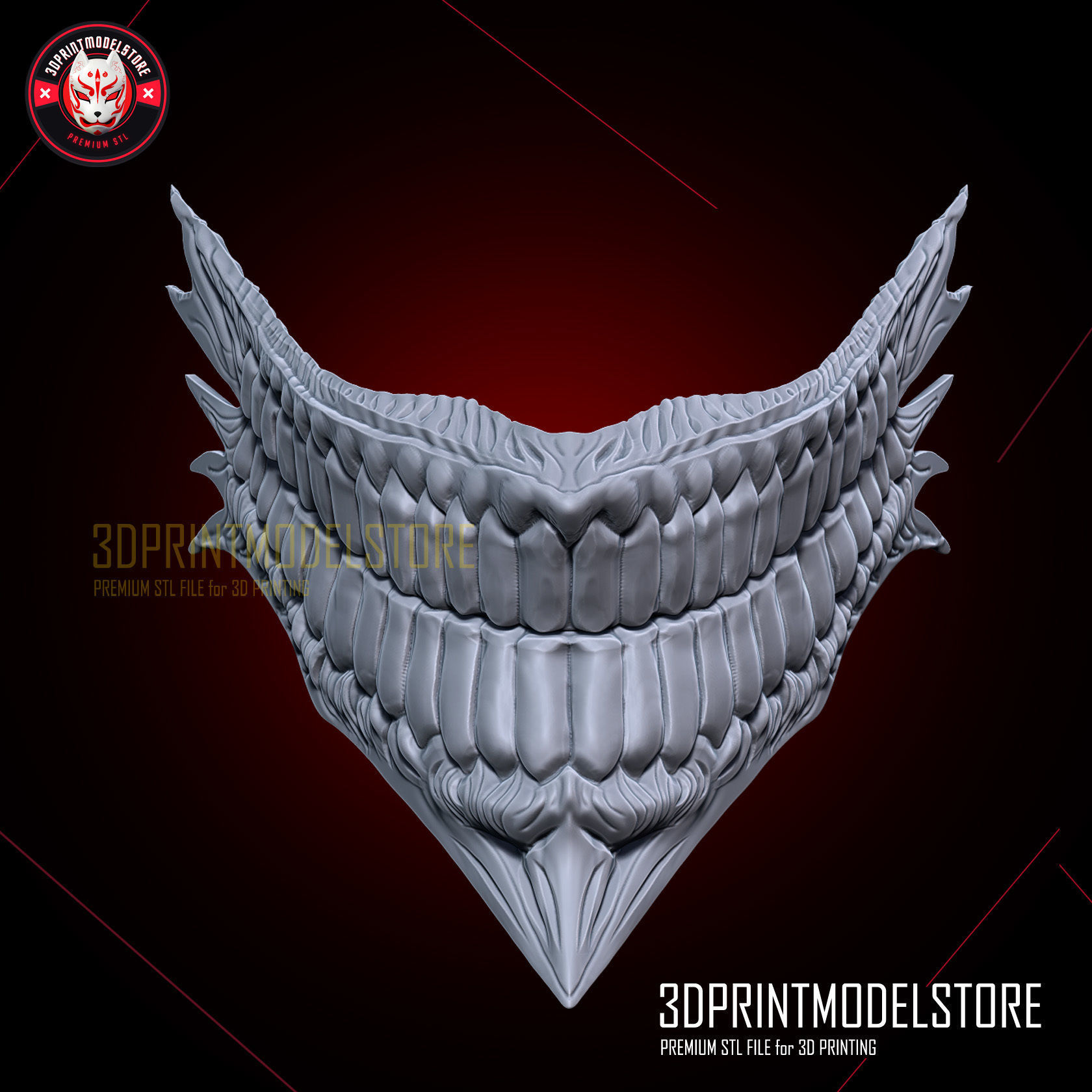 Dandadan Okarun Mask - Anime Cosplay Hollow Mask 3D print model_8
