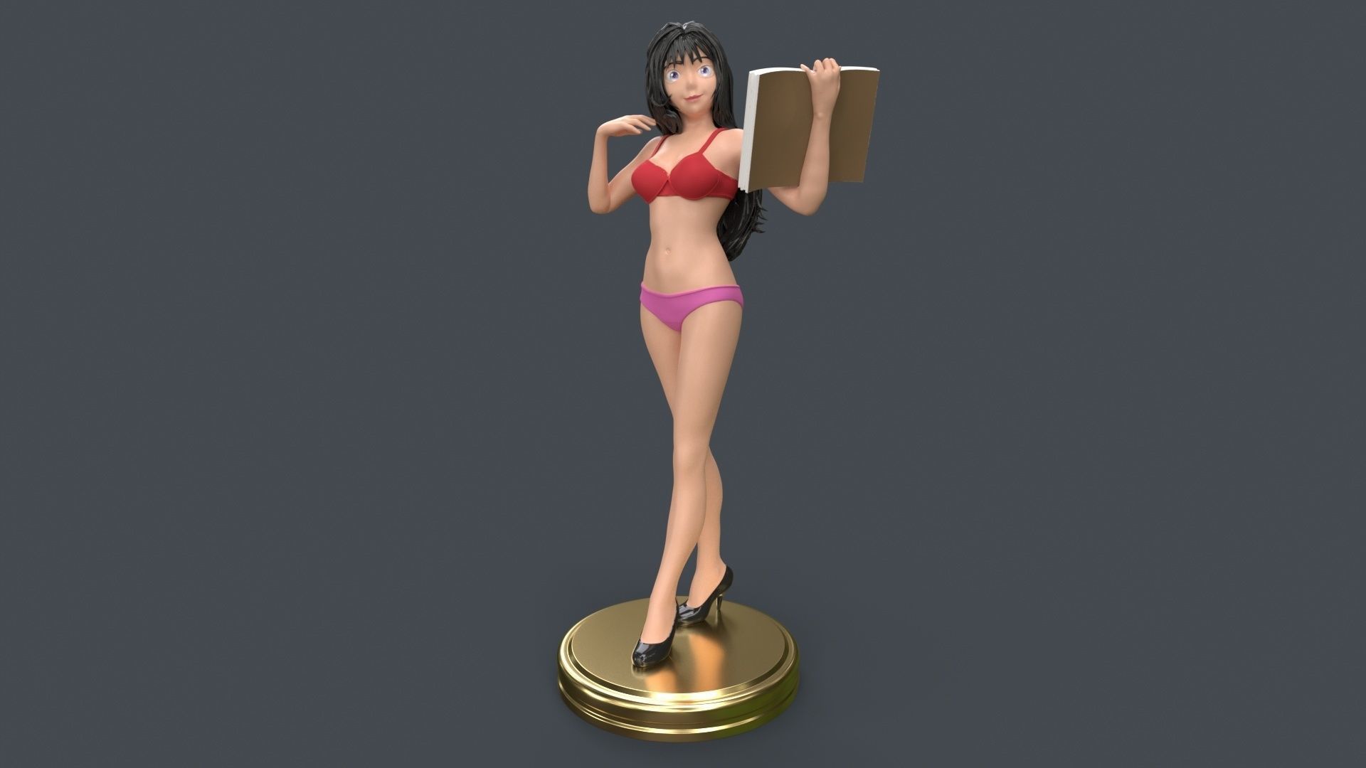 Anime WOMAN 3d printing - ULTIMATE PACK 3D Model Collection_121