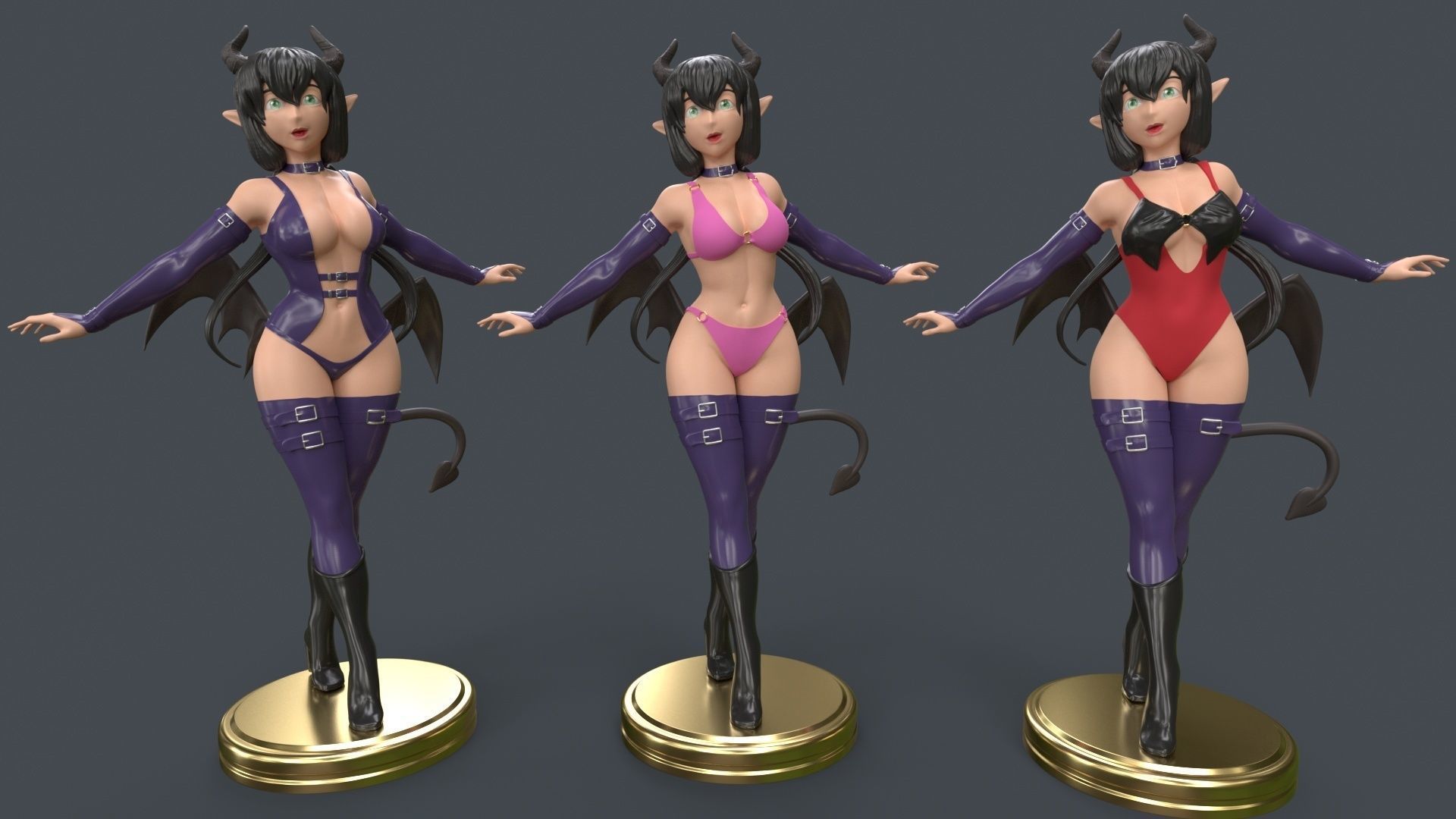 Anime WOMAN 3d printing - ULTIMATE PACK 3D Model Collection_41