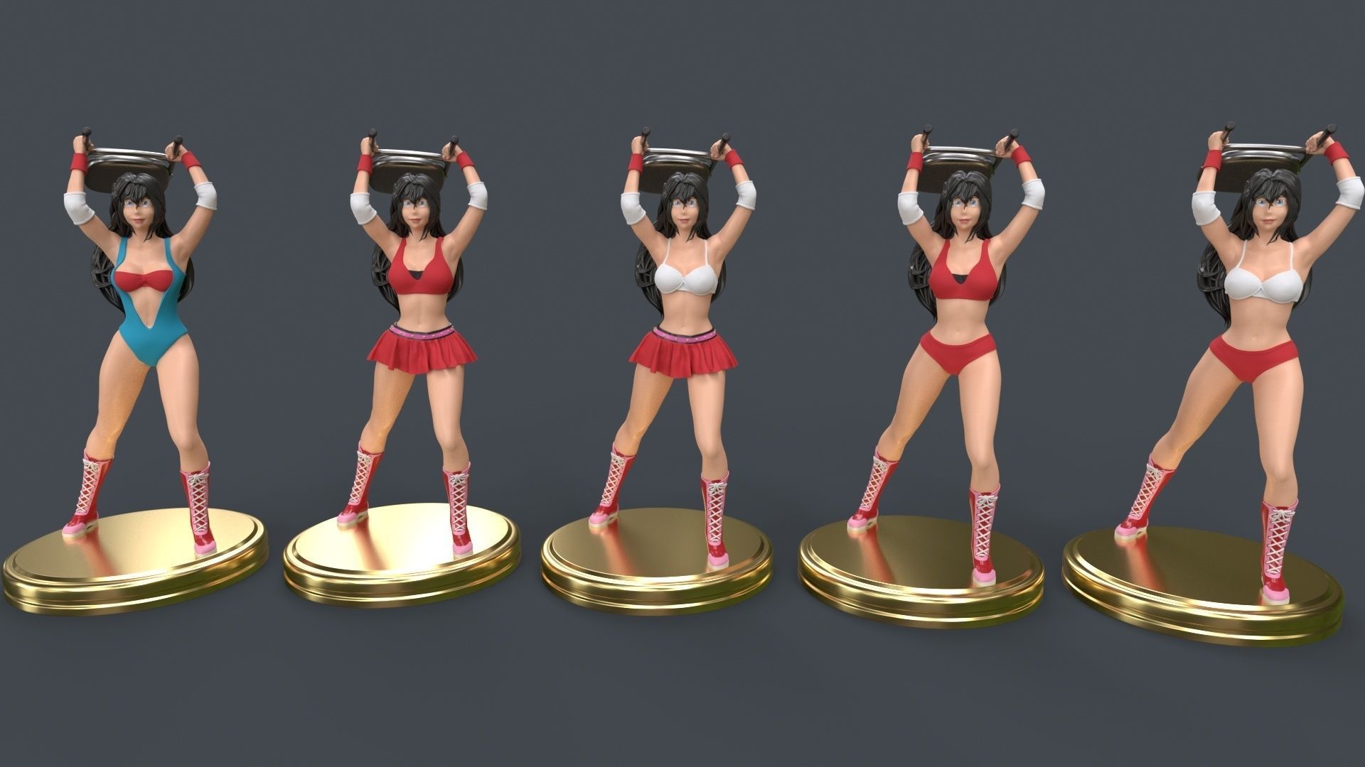 Anime WOMAN 3d printing - ULTIMATE PACK 3D Model Collection_43