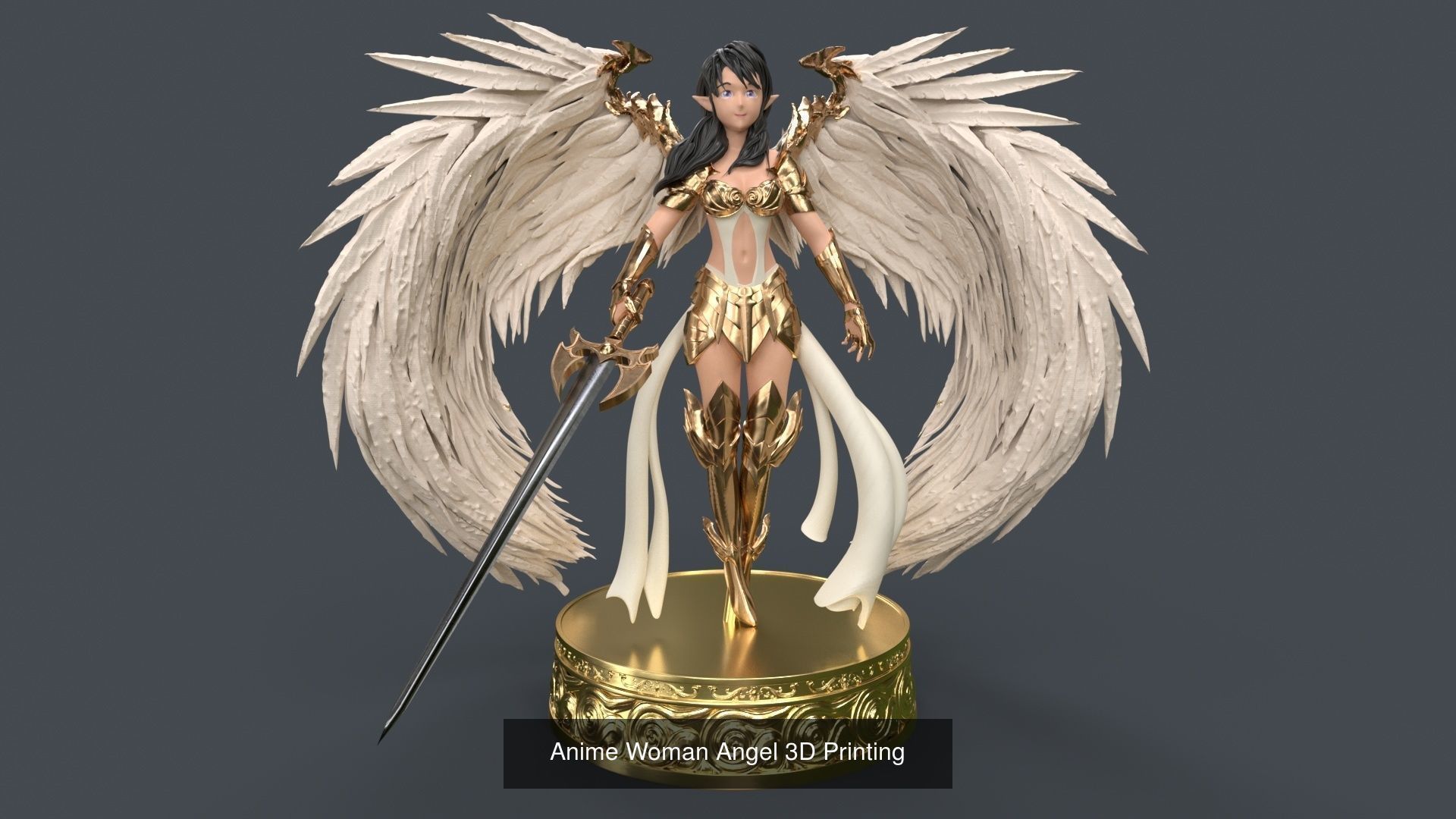 Anime WOMAN 3d printing - ULTIMATE PACK 3D Model Collection_25