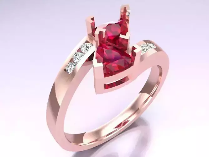 Diamond Ring - Womens Rings - N116241 3D print model