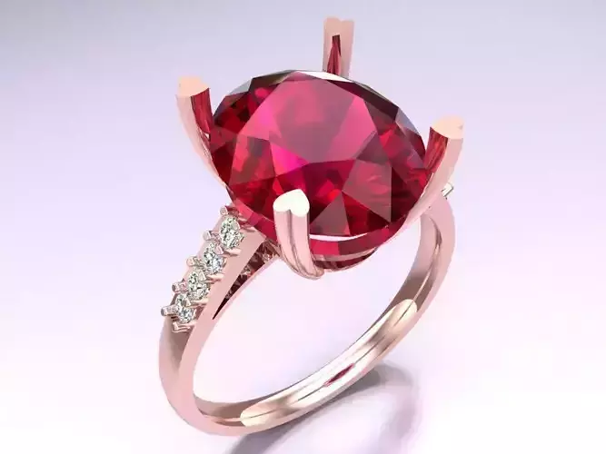 Oval stone ring - Womens  Rings - N119240