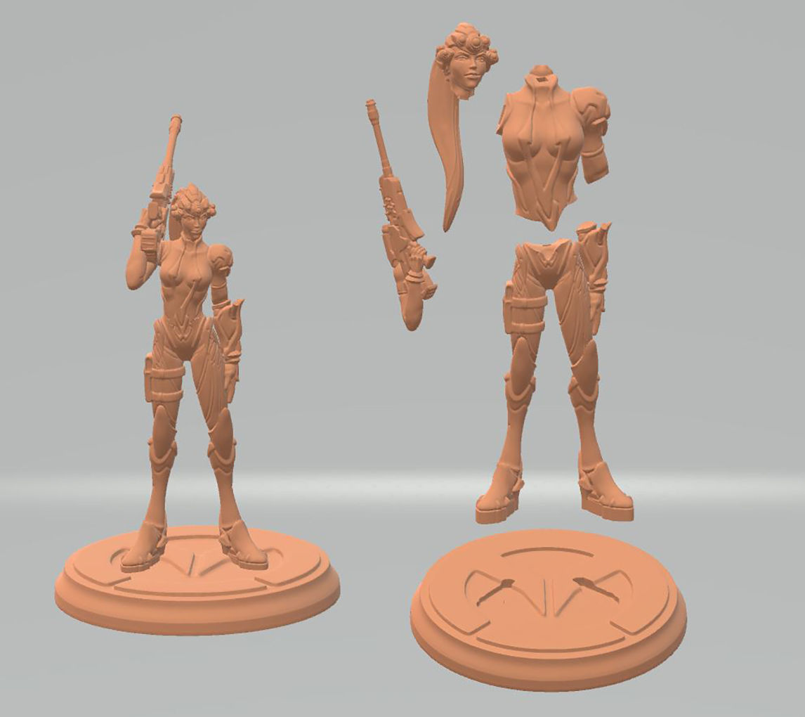 Widowmaker Overwatch Figures STL Ready to Print 3D print model_9