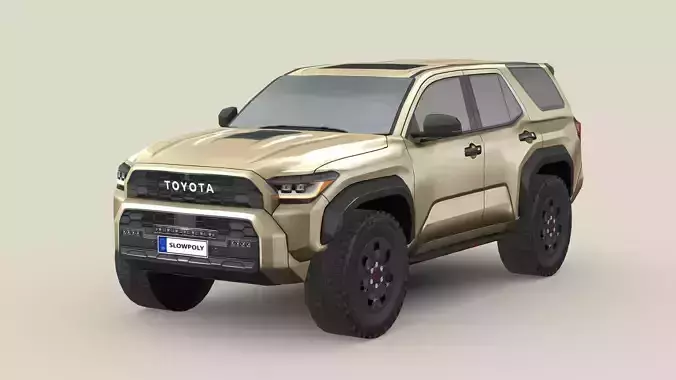 Toyota 4Runner TRDpro 2025 Low-poly 3D model