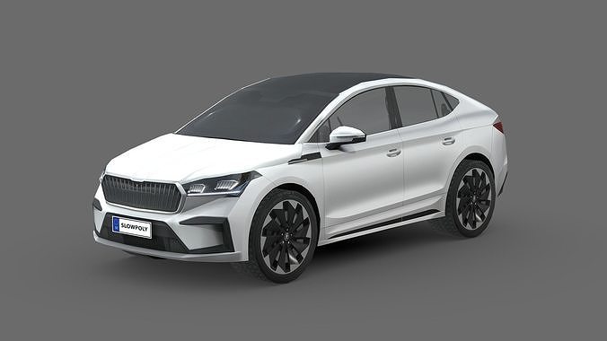 Skoda Enyaq Coupe iV Low-poly 3D model