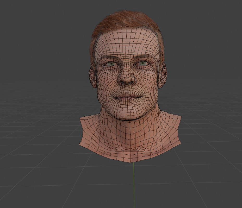 Alan Ritchson Reacher Digital Double Face Model  3D model_5