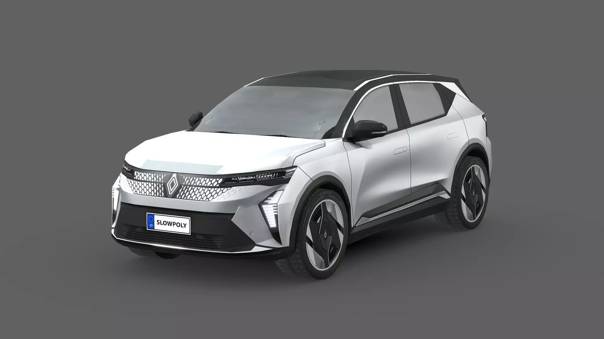 Renault Scenic E-Tech Low-poly 3D model_0