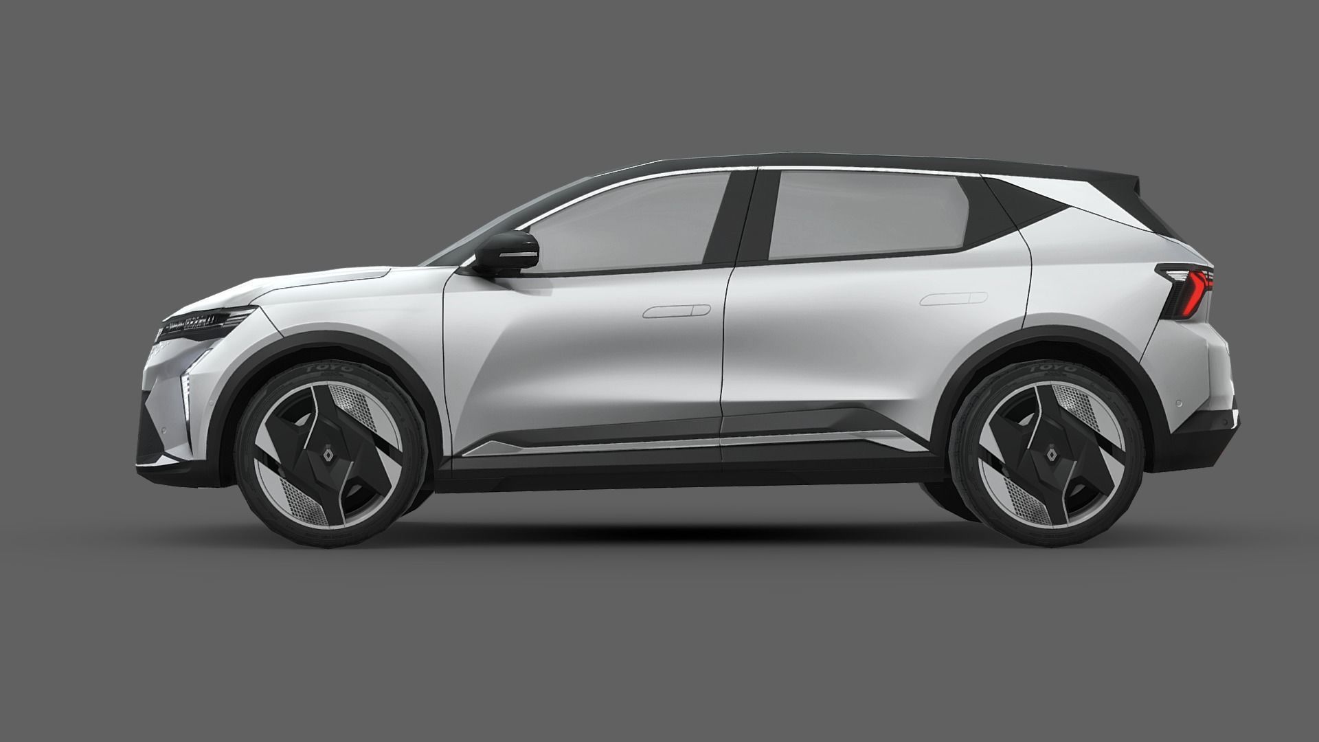 Renault Scenic E-Tech Low-poly 3D model_2