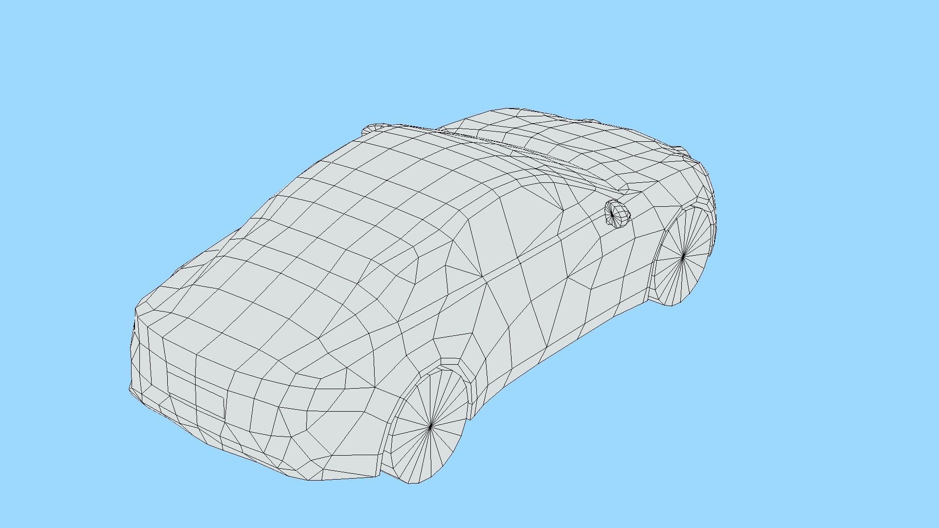Renault Alpine A110 2018 Low-poly 3D model_6