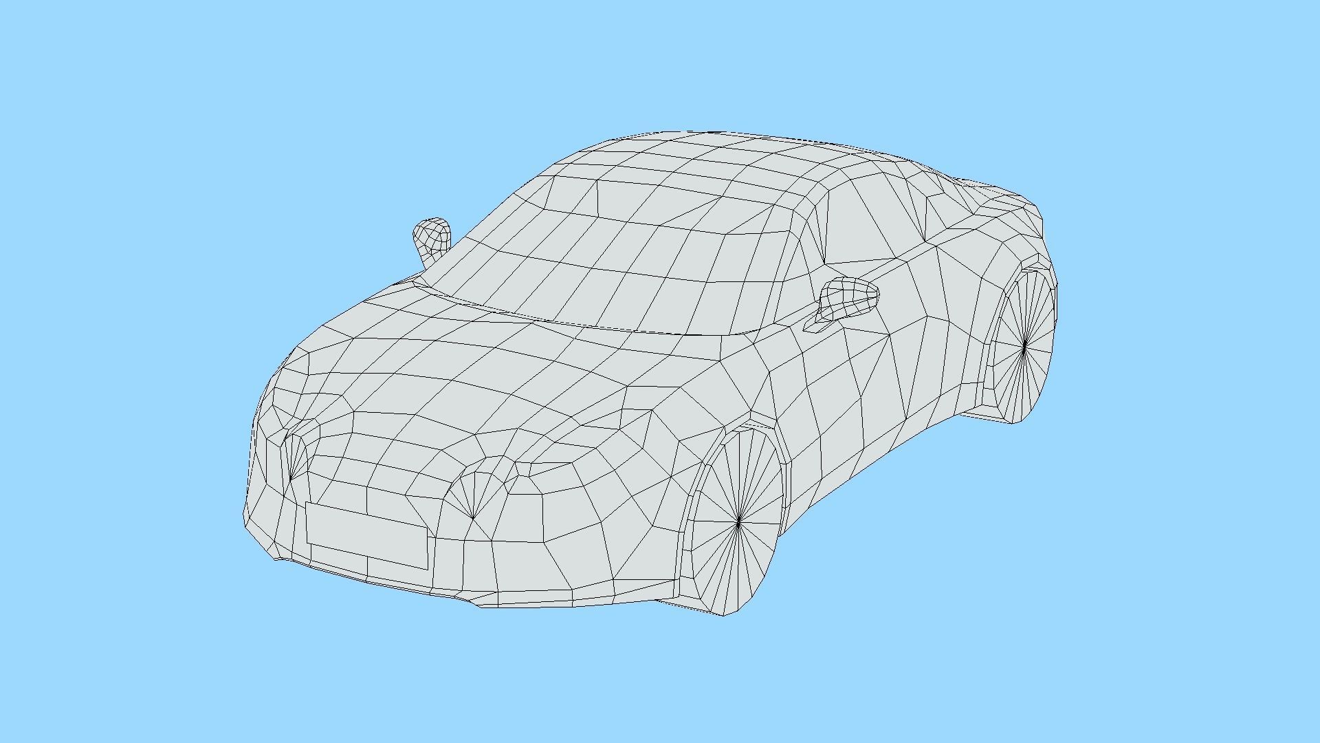Renault Alpine A110 2018 Low-poly 3D model_5