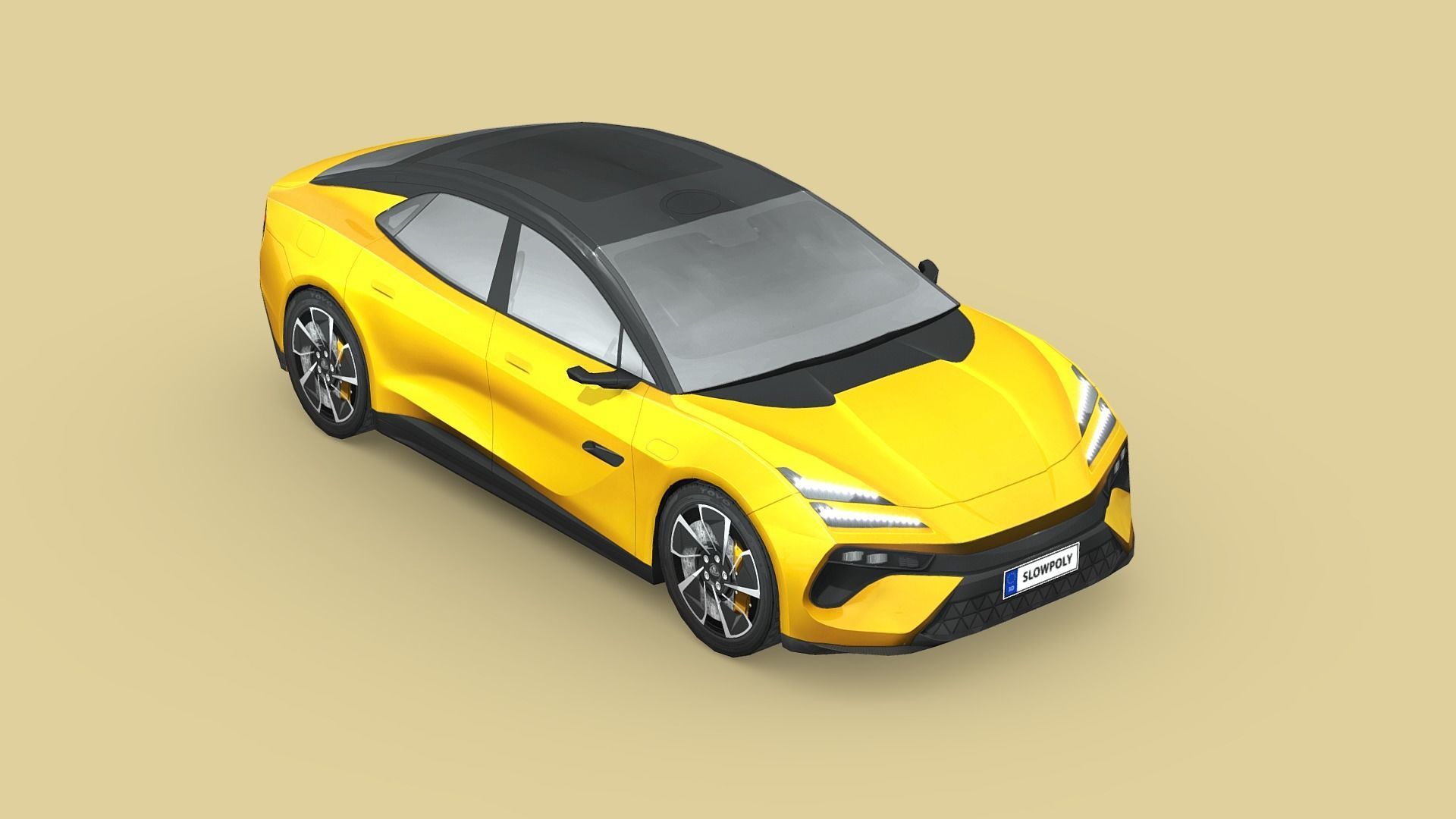 Lotus Emeya 2024 Low-poly 3D model_2