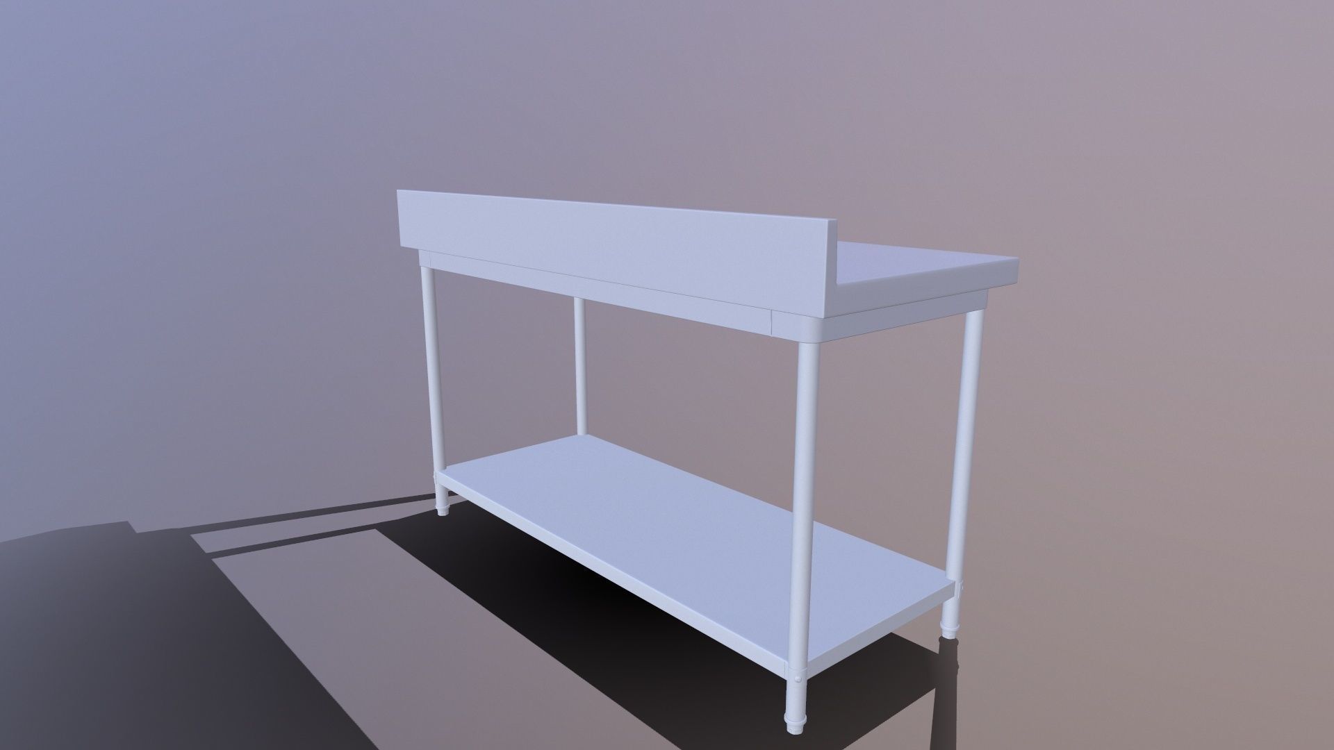 Stainless Steel Table 3D model_6