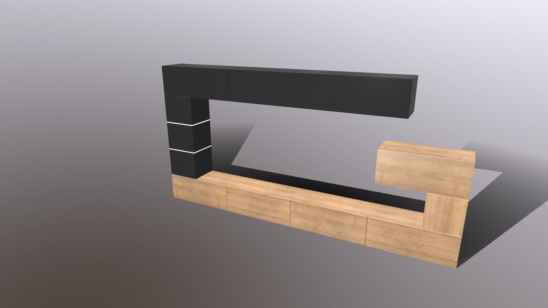 TV Unit 3D model_9