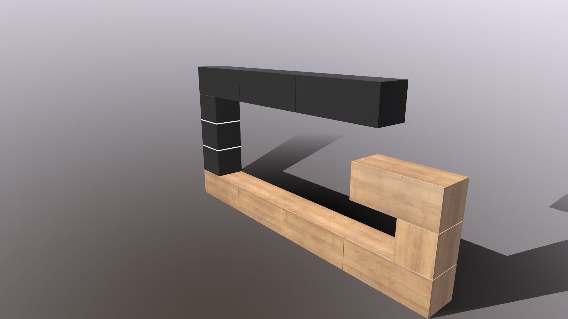 TV Unit 3D model_8
