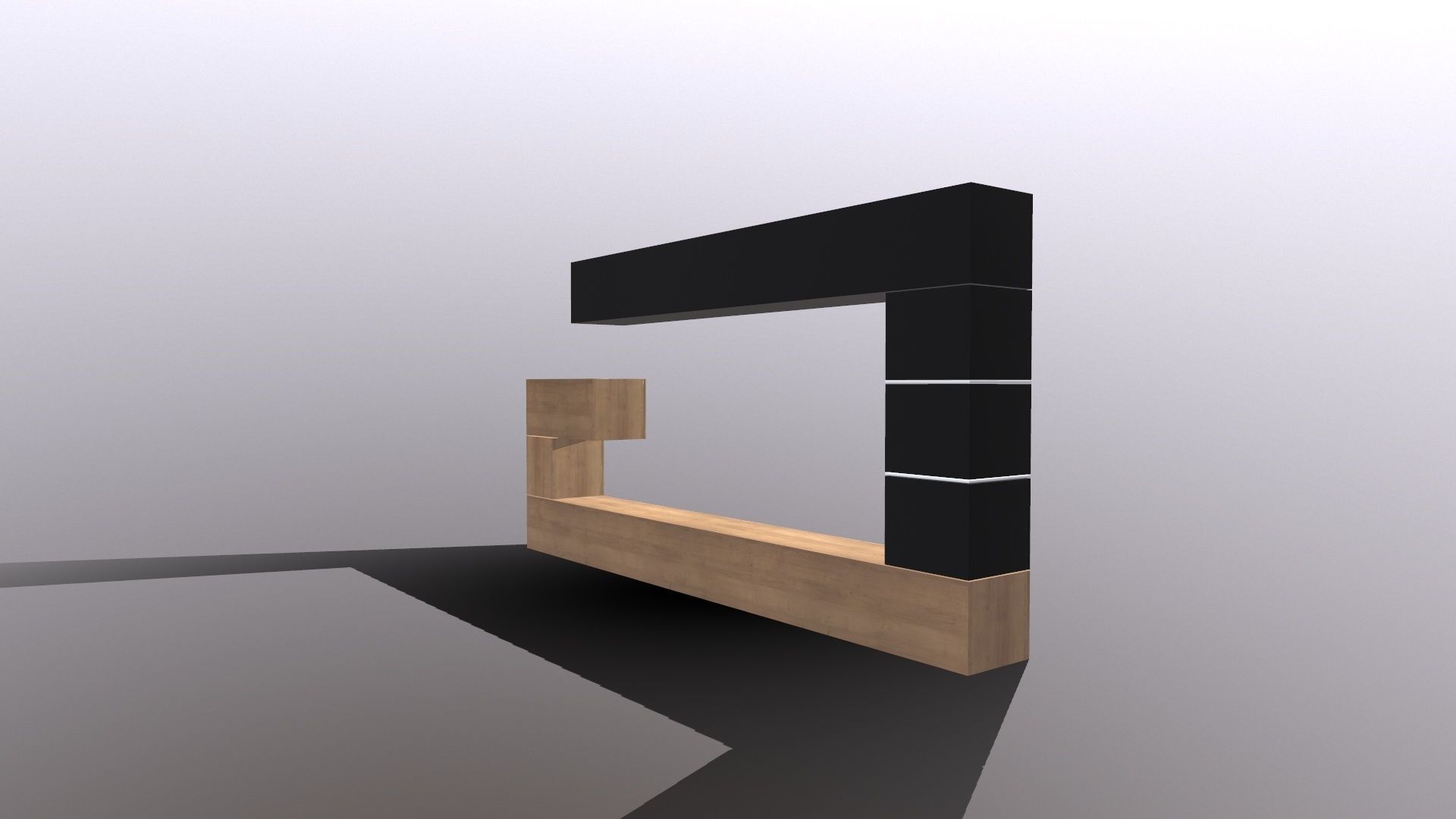 TV Unit 3D model_5
