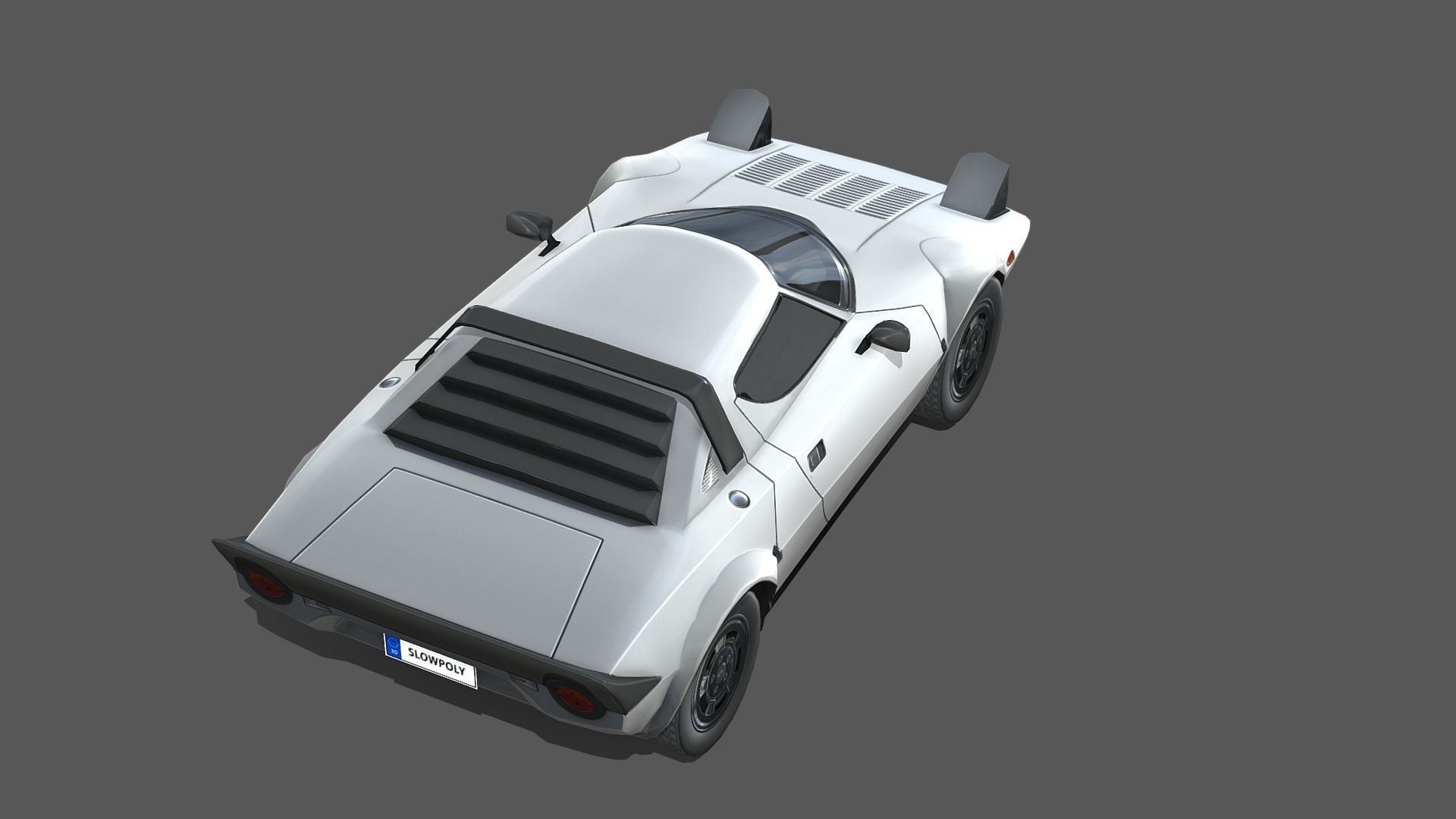 Lancia Stratos 1974 3D model_4