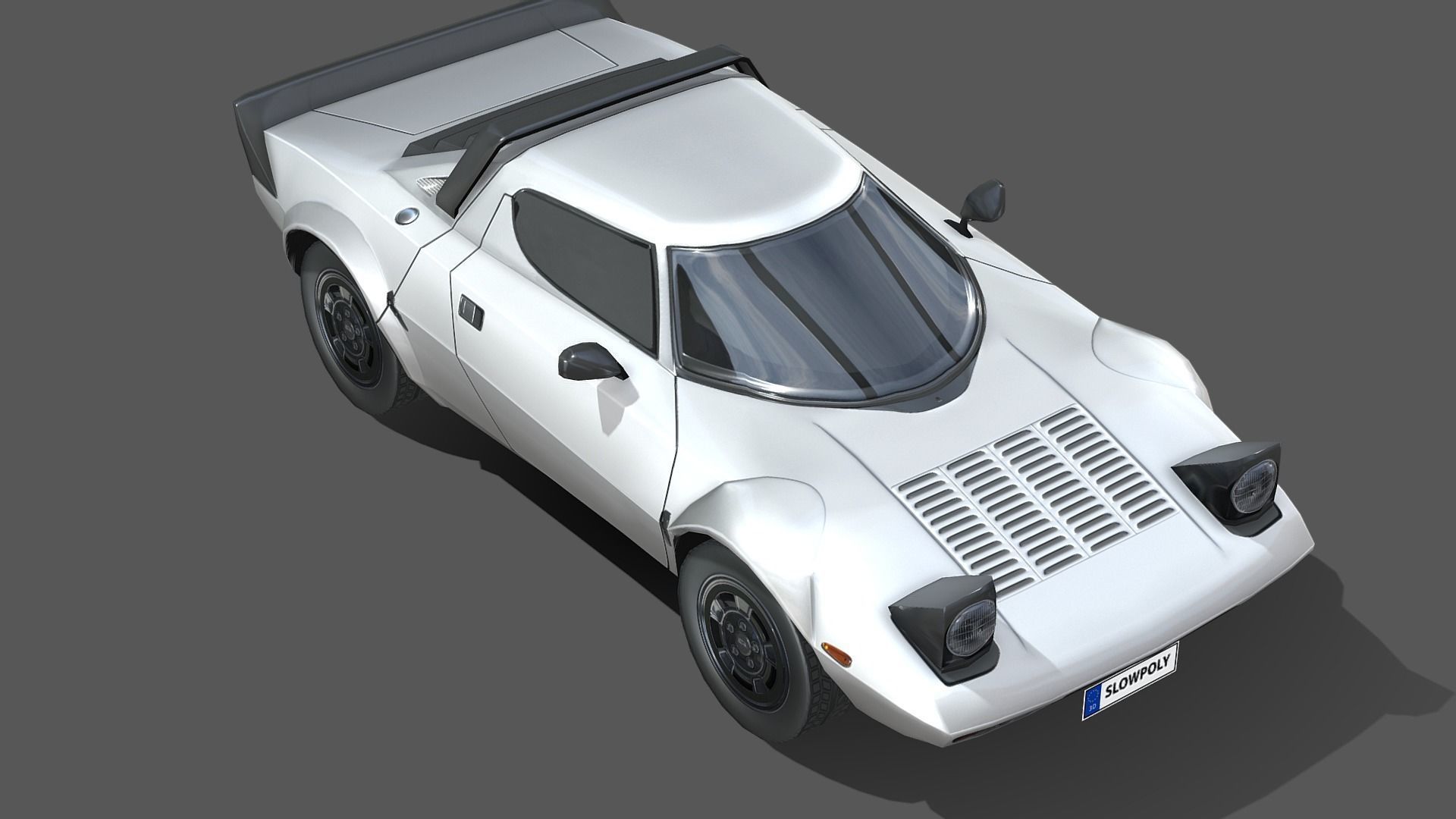 Lancia Stratos 1974 3D model_3