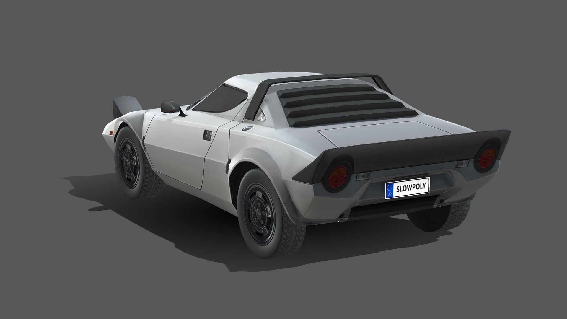 Lancia Stratos 1974 3D model_1