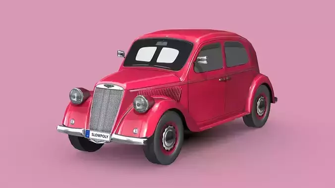 Lancia Ardea 1939 Low-poly 3D model