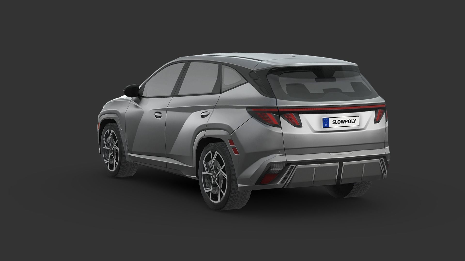 Hyundai Tucson N-Line 2024 Low-poly 3D model_1