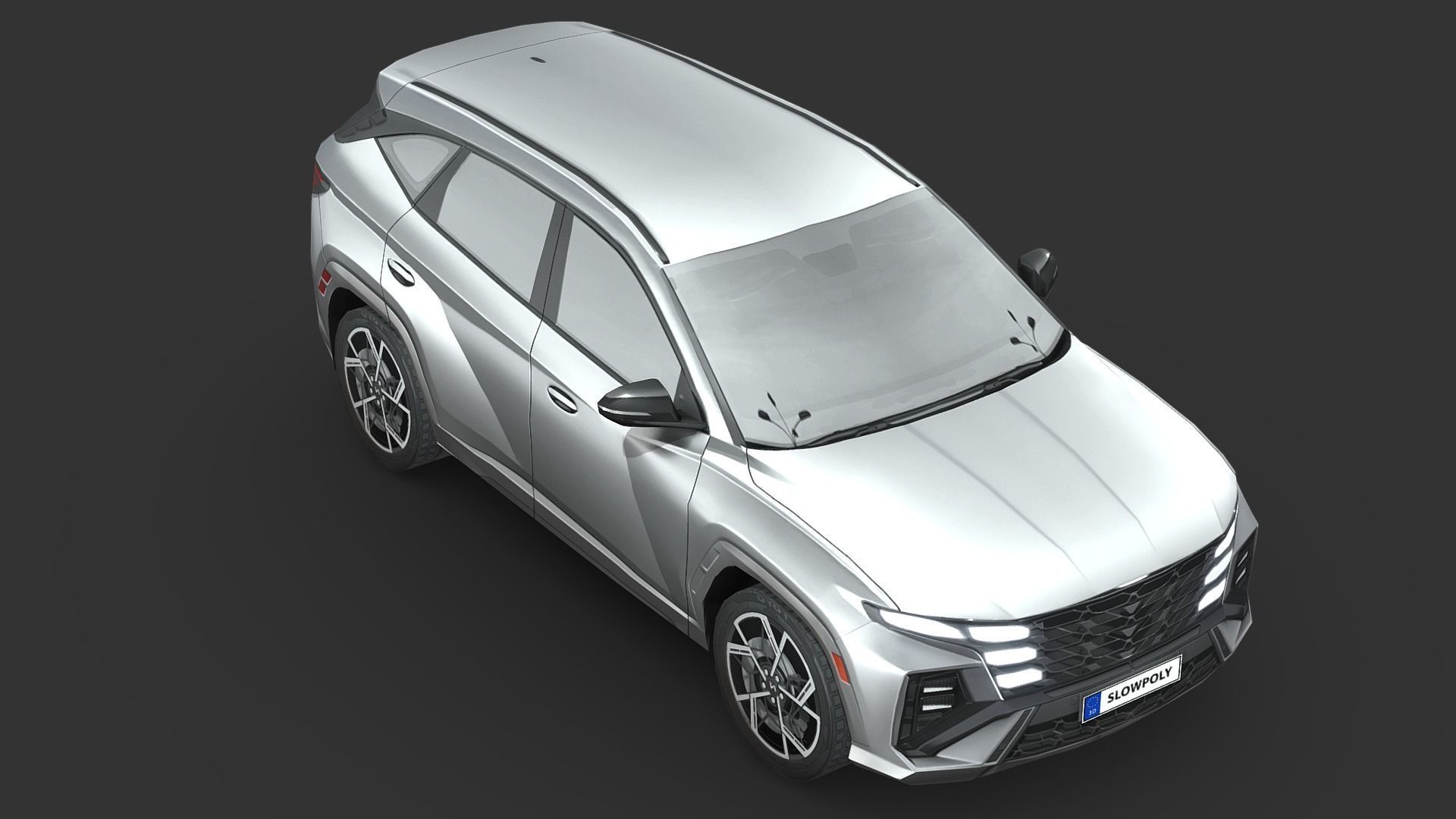 Hyundai Tucson N-Line 2024 Low-poly 3D model_3