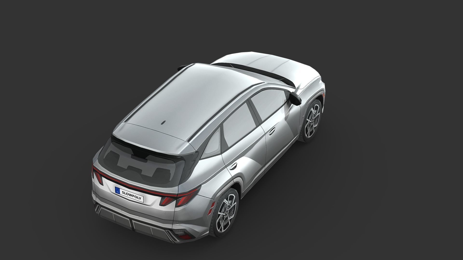 Hyundai Tucson N-Line 2024 Low-poly 3D model_4