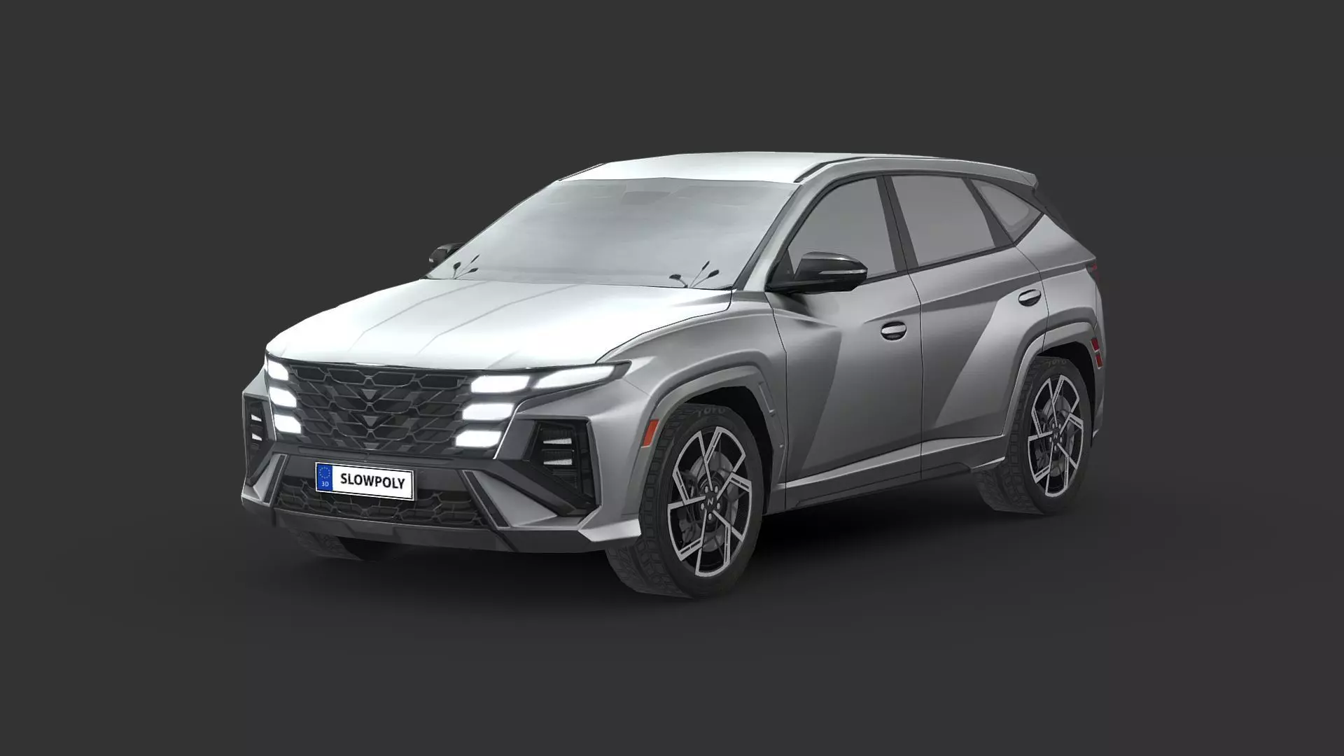 Hyundai Tucson N-Line 2024 Low-poly 3D model_0