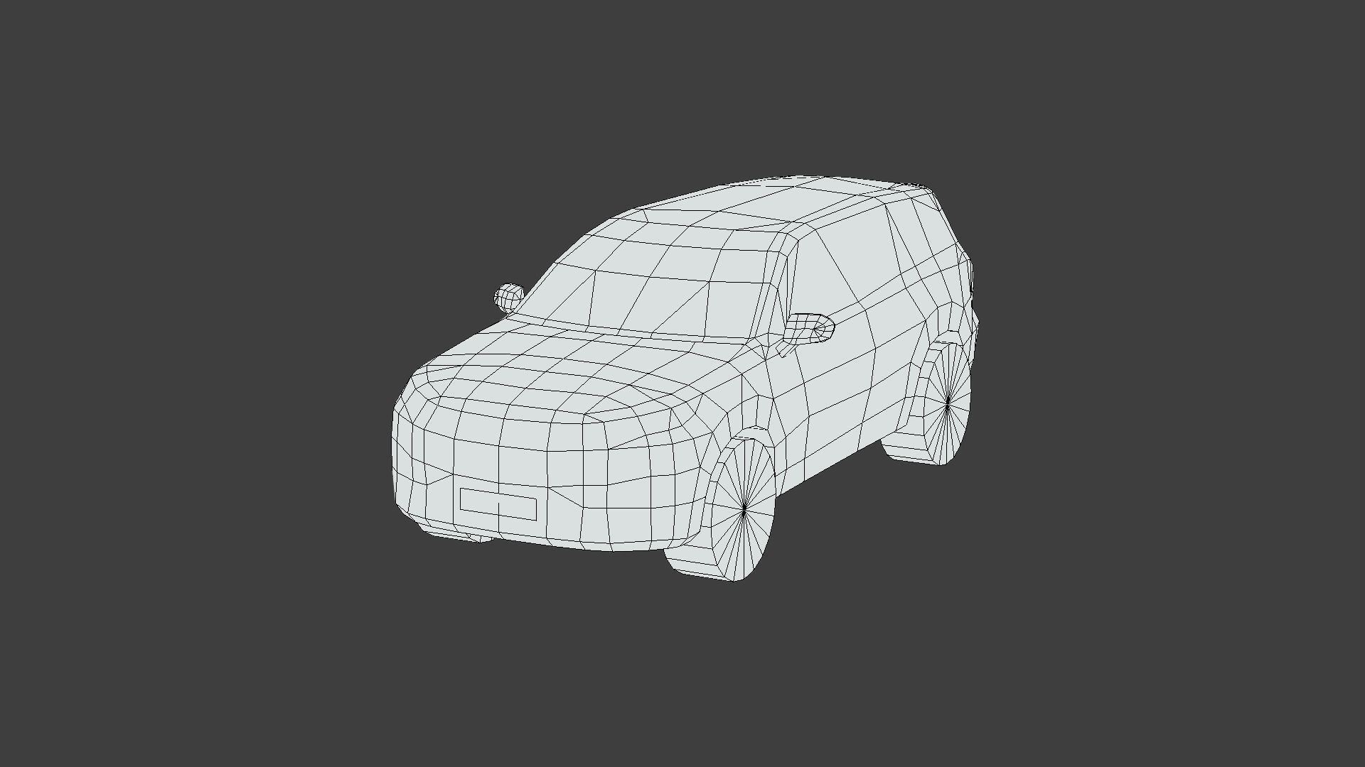 Hyundai Palisade 2023 Low-poly 3D model_5