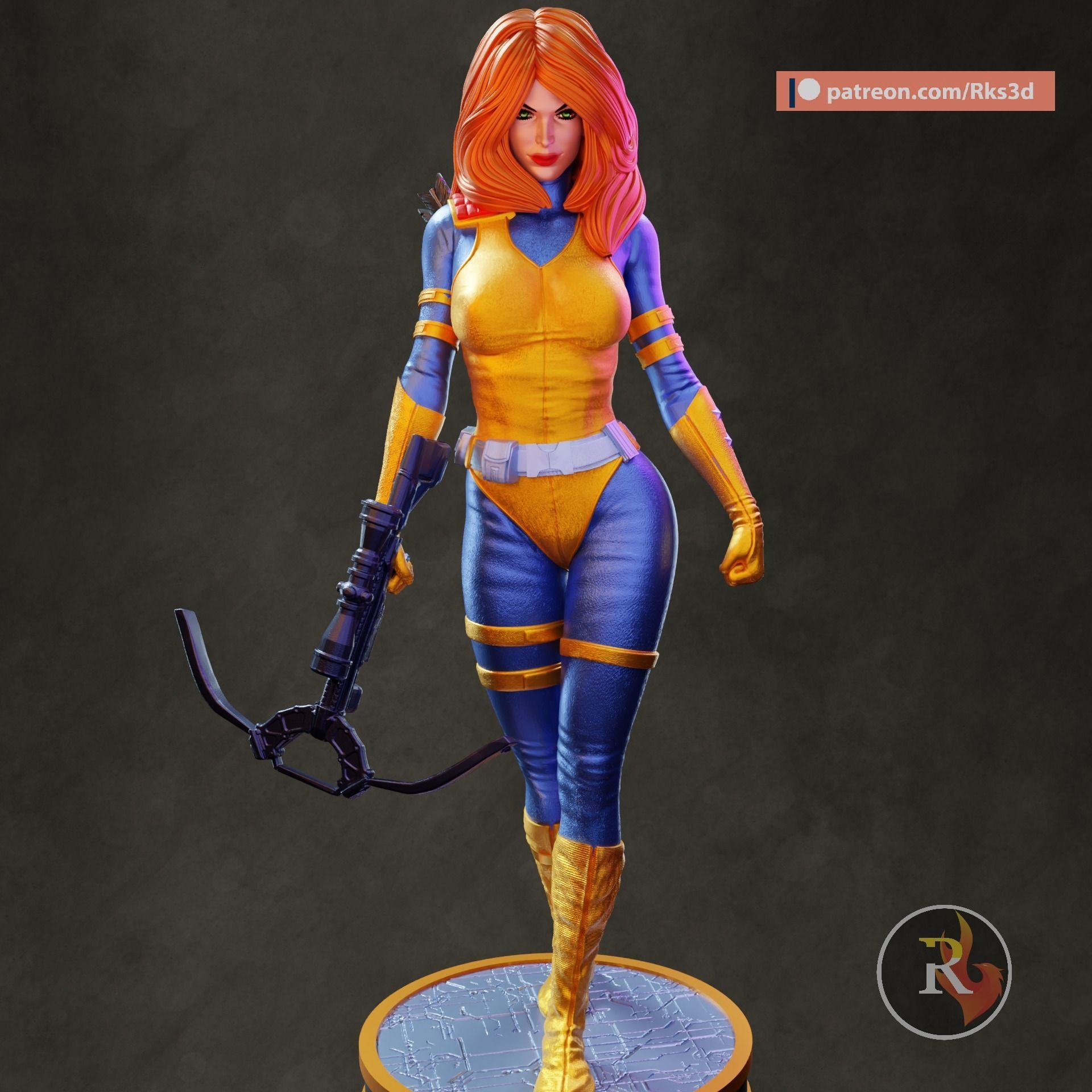 GI Joe Scarlett 3D print model_2