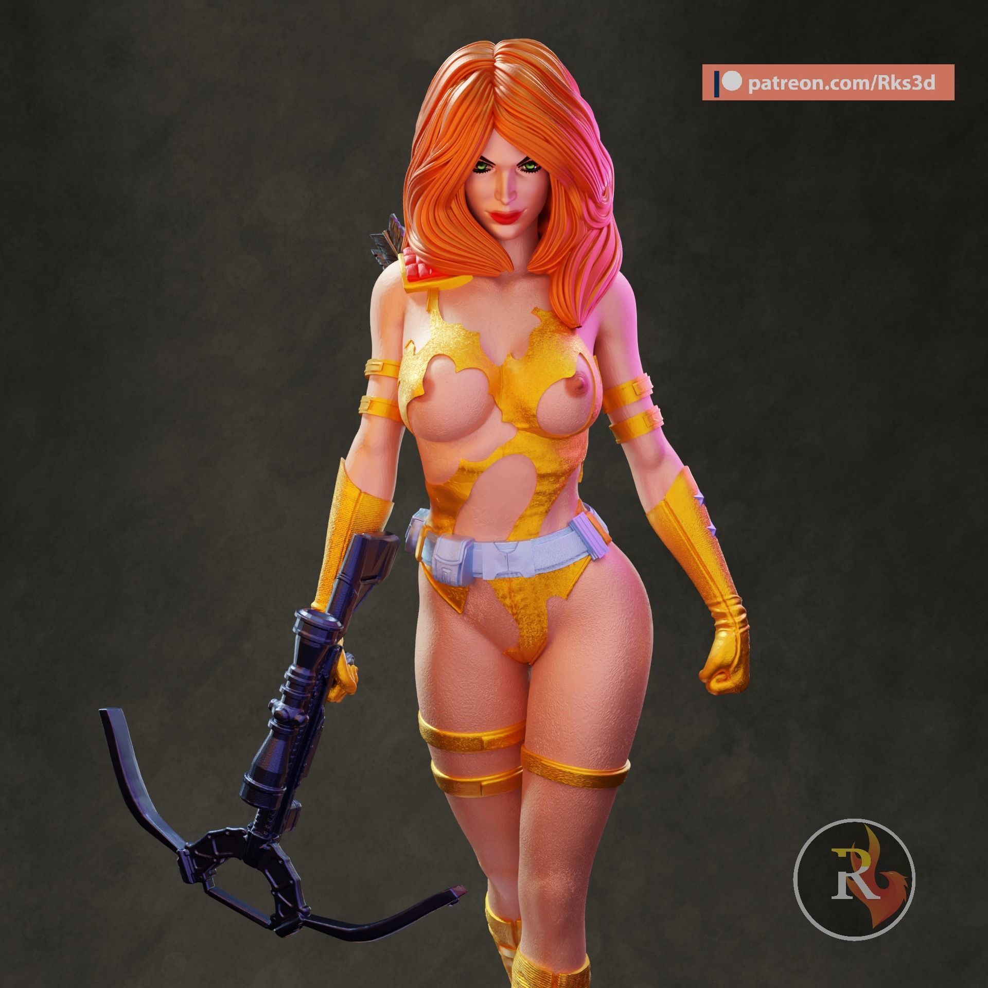 GI Joe Scarlett 3D print model_1