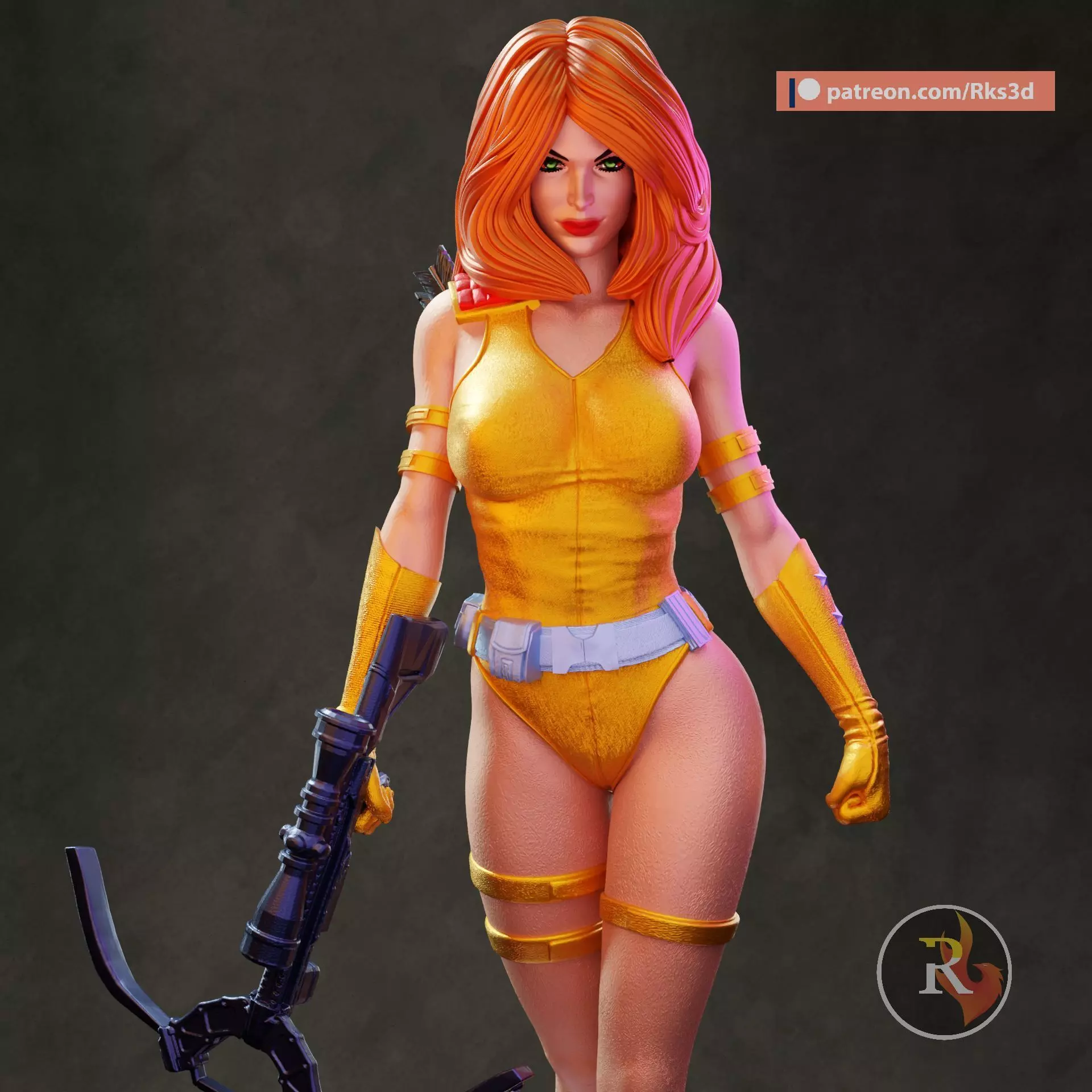 GI Joe Scarlett 3D print model_0