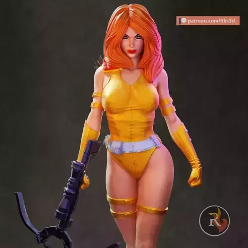 GI Joe Scarlett 3D print model