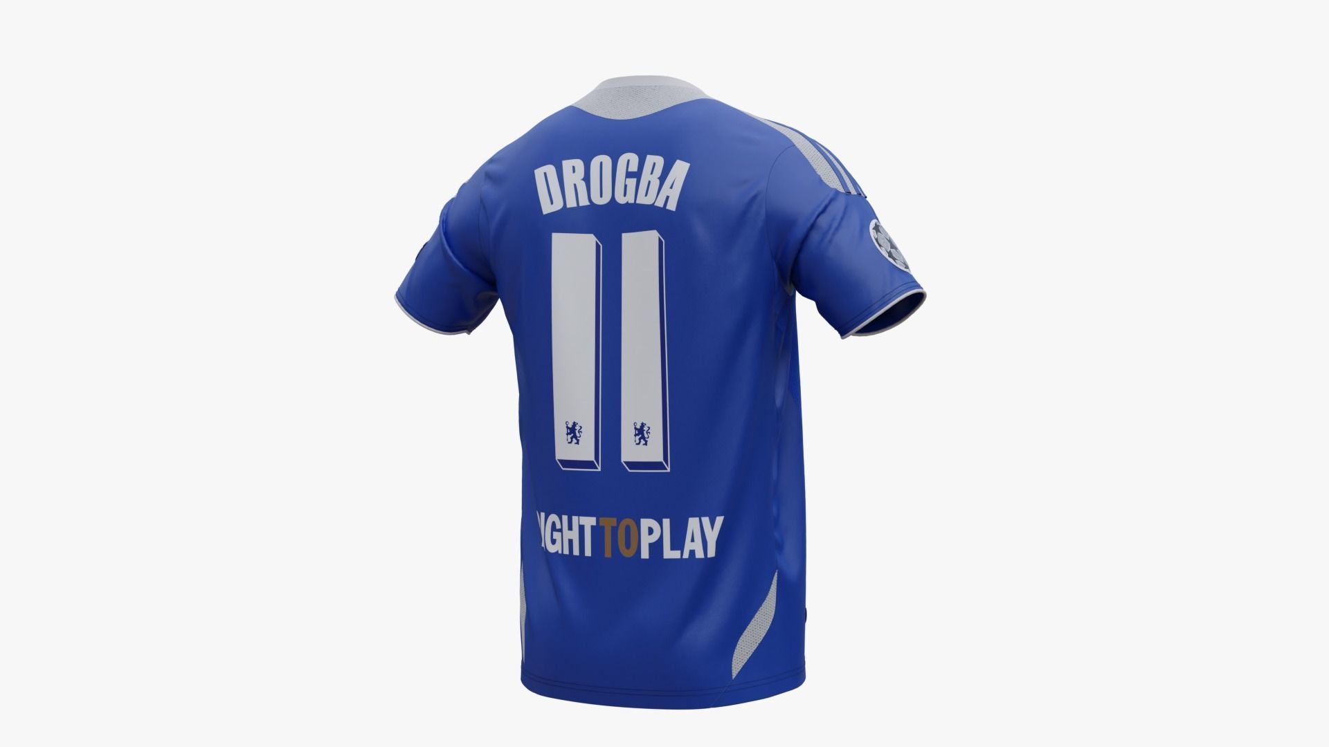 Chelsea FC Jersey 3D model_3