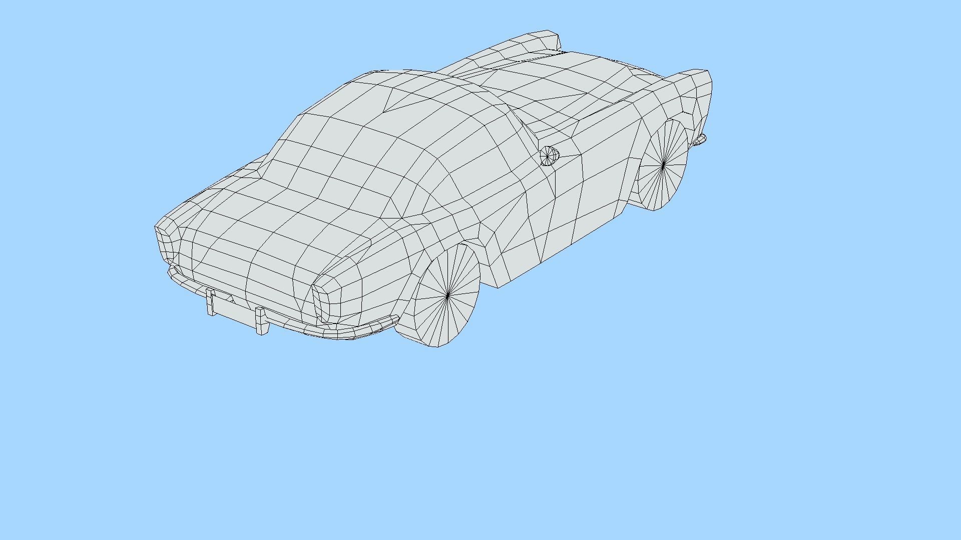 Dodge Zeder Z-250 1953 Low-poly 3D model_6