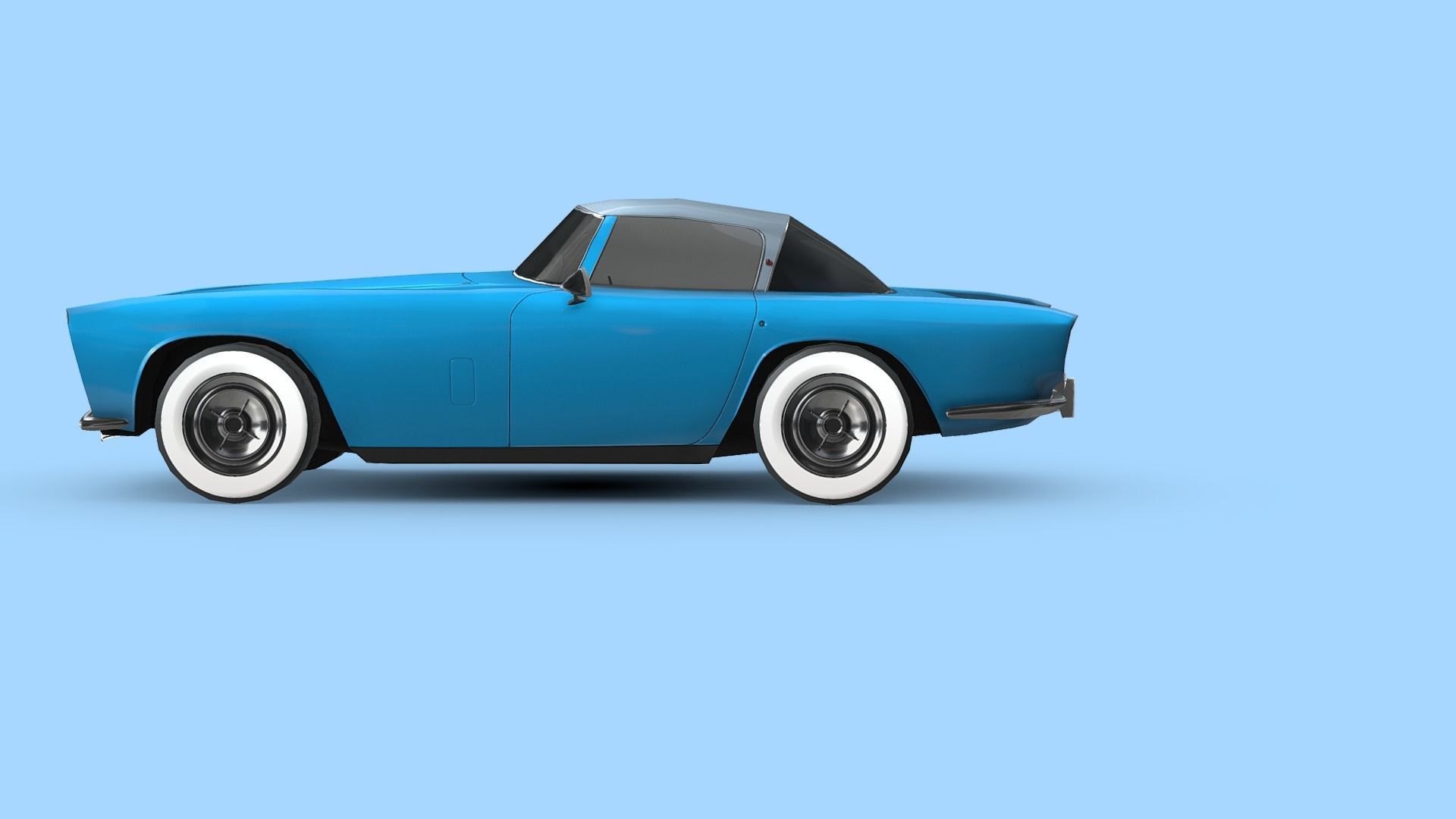 Dodge Zeder Z-250 1953 Low-poly 3D model_2