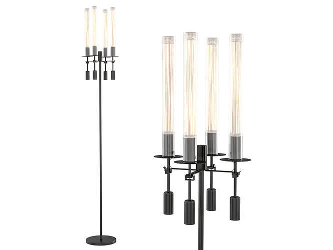 RH Fontanelle Floor Lamp 3D model