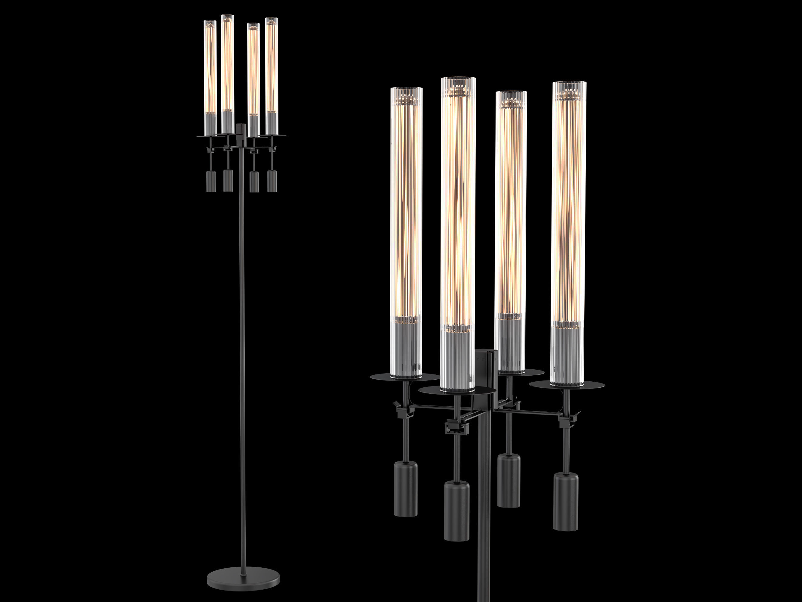 RH Fontanelle Floor Lamp 3D model_1