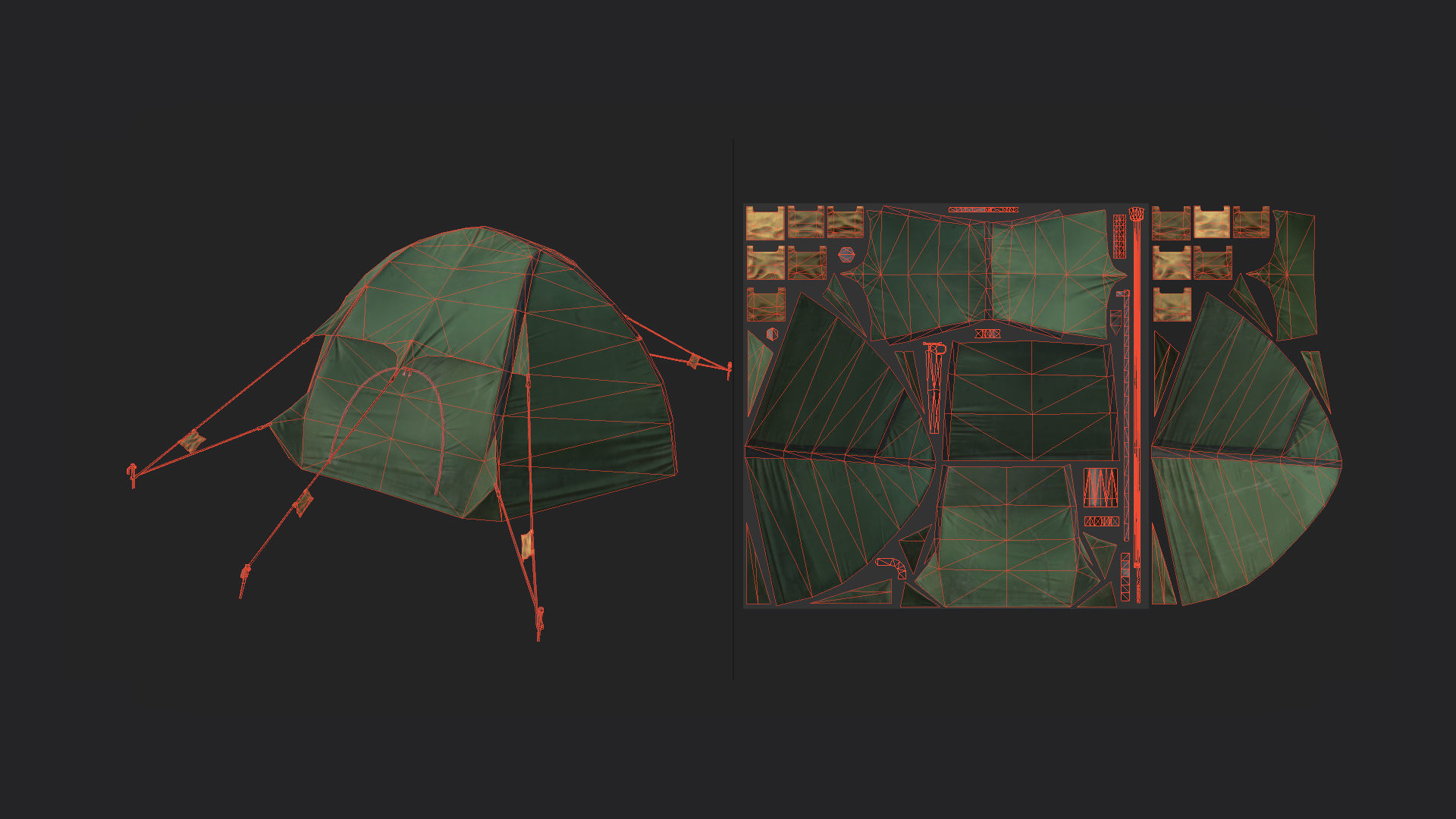 Tent 3D model 004 Low-poly 3D model_8