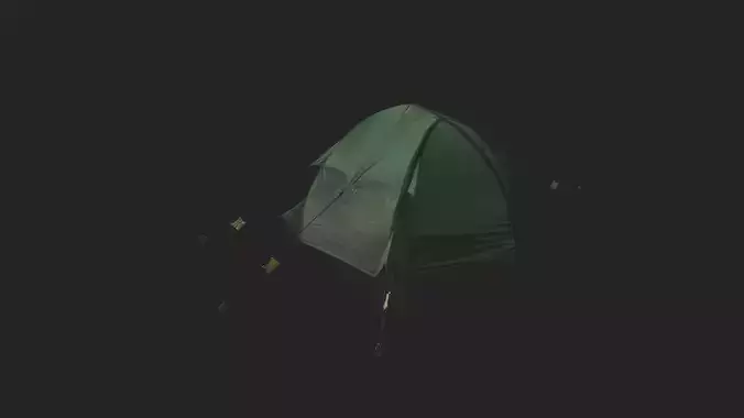 Tent 3D model 004