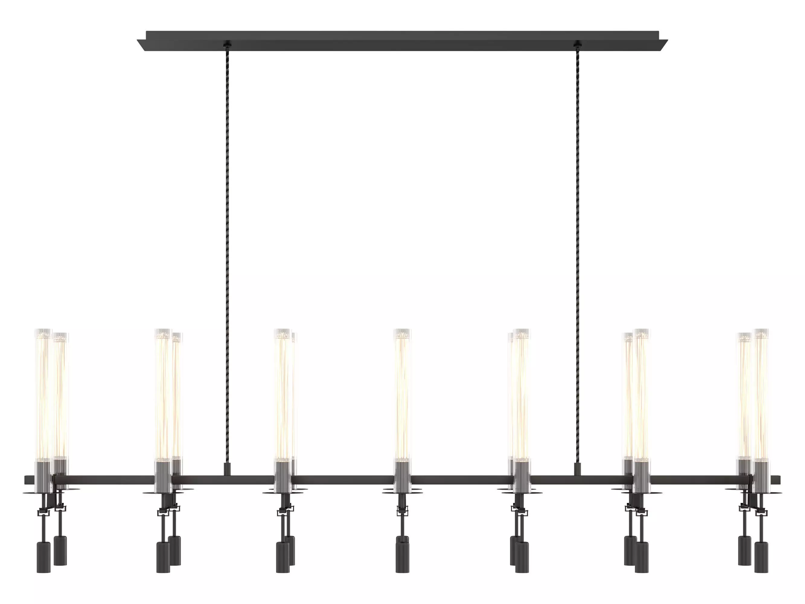 RH Fontanelle Linear Chandelier 3D model_0